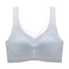 Seda de Gelo Ultrafina Costas Bonitas Tamanho Grande Roupa Íntima Sem Costura Sem Aro Sutiã Push-Up Estilo Colete Esportivo Tubo Top Feminino