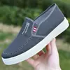 Zapatos de Tela para Hombre Estilo Primavera y Otoño Zapatos de Hombre Suela Suave Cómoda Zapatos de Lona Zapatos de Tela del Viejo Pekín Slip-on Zapatos Perezosos Zapatos para Conducir