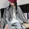 Conjunto Deportivo de Otoño para Niñas con Cinta 2026 Nuevo y Moderno Conjunto de Dos Piezas para Niños Mayores: Chamarra con cierre y Pantalones casuales
