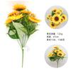 Simulación de girasol, flor de simulación, girasol, crisantemo, boda, hogar, sala de estar, pastoral, flor artificial de seda, decoración de flores falsas