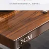 Conjunto de Mesa de Chá e Cadeiras de Madeira Maciça Espessa com Quatro Gavetas, Modelo Plano, Conjunto Completo de Mesa de Chá