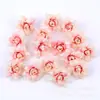 Cabeças de Flores de Rosa Pontiagudas Pequenas Simuladas para Decoração de Caixas de Presente de Doces DIY para Casamento, Parede de Flores de Rosa de Seda Artificial para Decoração de Casamento