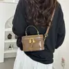 Bolsa de ombro quadrada pequena para mulheres, estilo coreano moderno, bolsa transversal para o dia a dia