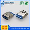Conector Hembra USB3.0 Conector de 90 Grados/180 Grados Af Enchufe Recto Insertable Abrazadera de Placa Hundida Soldadura Completa Interfaz Insertable Lateral con Cable