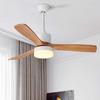 Lámpara de Ventilador de Techo Estilo Medieval, Frecuencia Variable, LED Silencioso Zhongshan Lighting, Estilo Simple Nórdico, Comedor, Dormitorio, Lámpara de Ventilador Retro