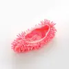 Pantuflas de chenilla para limpiar el suelo, Cubrezapatos perezosos, Paño de limpieza para el hogar, Cabezal de mopa, Cubrepantuflas silenciosos extraíbles y lavables