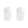 Protectores de Dedos del Pie, Protectores de Dedos del Pie de Silicona Transpirables, Protectores de Zapato Separados, Anti-Desgaste, Anti-Sudoración, Protectores Transparentes Impermeables para Dedos Pequeños del Pie