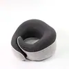 Novo Travesseiro de Almofada de Ar Zero Pressão Transfronteiriço, Travesseiro em Formato de U de Espuma de Memória Dobrável para Viagem e Máscara de Olhos, Conjunto de Caixa de Presente em Estoque
