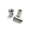 Fabricantes de Dongguan Remache a Presión Hexagonal con Agujero Pasante de Acero Inoxidable Tuerca Columna de Presión Sos-M4 M5 M6