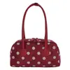 Bolsa Tote de Nylon com Bolinhas Estilo Coreano Nova Coleção Primavera/Verão 2026 Multi-Compartimentos Grande Capacidade Versátil para o Dia a Dia Bolsa de Ombro Único ou de Mão