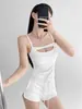 Nueva Camisola de Color Caramelo Estilo Coreano con Copas, Adelgazante y Elegante, Adecuada para Usar Tanto por Dentro como por Fuera, Top sin Mangas Puro y Dulce