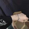 Pulsera de Candado Estilo Hip-Hop Oscuro Europeo y Americano de Moda con Cadena Gruesa para Hombres y Mujeres, Pulsera de Cruz Apilable