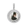 Colgante de Foto Diamante Super Brillante Escuadra Jinao Venta al por Mayor Transfronteriza Europea y Americana Collar de Moda DIY para Pareja Elegante de Lujo Ligero