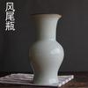 Vaso de cerâmica Jingdezhen, antigo, branco, com rachaduras abertas, transparente, esmalte, sala de estar, decoração para casa, arranjos florais, ornamentos
