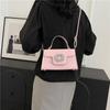 Bolso de Moda 2024 Nuevo Casual para Viajes Cotidianos Estilo Occidental Simple para Mujer Bolso de Hombro Cruzado Texturizado con Diamantes Brillantes