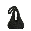 Bolso Cruzado Casual de Gran Capacidad para Mujer 2025 Invierno Nueva Moda Algodón para Viajes Cotidianos Bolso de Hombro Retro de Nicho