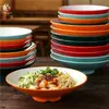 Tazón de Melamina para Fideos Fríos para Catering Comercial, Fideos Enrollados de Shaanxi, Fideos de Arroz, Tazón Especial para Fideos Fríos, Vajilla de Plástico de Gran Capacidad