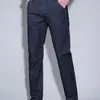Jeans Reto de Seda de Gelo para Primavera e Outono Masculino Estilo Coreano Tendência Slim-fit Calças Elásticas Marca Tendência Calças Largas