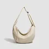 Bolso de hombro plisado estilo japonés 2026, bolso tipo empanada retro, gran capacidad, bolso cruzado casual, bolso para el trabajo, bolso de axila para mujer