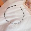 Diadema con banda para el cabello para hombres y mujeres, estilo coreano, invisible, deportivo, moderno, sencillo, japonés y coreano, con parte posterior antideslizante, con ondas, accesorios para el cabello con sello.