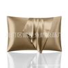 Comercio exterior transfronterizo Amazon funda de almohada imitación seda seda de hielo sensación fresca color sólido almohada de bolsillo de seda tocado de satén venta al por mayor