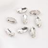 Strass Marquise com Garra de Quatro Pontas com Base Espessada para Sapatos de Strass Costurados à Mão, Bolsas DIY e Decorações de Roupas Strass Marquise com Garra de Quatro Pontas