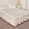 Falda de Cama de Encaje Grueso Nueva al por Mayor Sin Cubrecama, Falda de Cama Elástica Estilo Princesa, Falda Cubierta Antideslizante de una Pieza