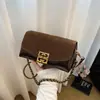 Bolso Cruzado Nuevo de Otoño Simple y Elegante Moda para el Trabajo Estilo Coreano Diseño de Bolso Cuadrado Pequeño Estilo Simple Bolso de Hombro