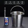Balde de gelo de aço inoxidável para bares, uso comercial, para vinho tinto, champanhe, balde de vinho grande, cubos de gelo, alto valor estético, adequado para uso doméstico, para bebidas quentes e destilados brancos
