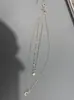 Collar Doble Capa Estrella Luna Bamang Femenino Temperamento Hada Sentido del Diseño Cadena para Clavícula de Apilamiento