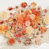Bestseller transfronterizo: Set floral de 42 piezas, flores artificiales combinadas, kit de materiales hechos a mano para DIY, corona floral de estilo antiguo, pasador de pelo hecho a mano