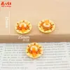 Nuevo Estilo Crema de Huevo Fresa Tostada Discos Hecho a Mano DIY Pegamento de Crema Accesorios de Resina Adornos para el Cabello Colgantes