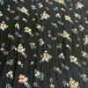 En Stock 100g Tela Estampada Floral Arrugada para Vestidos y Camisas de Mujer Tejidos de Primavera y Verano