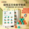 Time OpticsCubo Magnético Materiales Didácticos de Matemáticas Modelo Geométrico Bloques de Construcción de Observación para Niños Juguetes Educativos Magnéticos