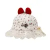 Sombrero de Pescador con Lazo para Bebé Niña Coreana Moda Sombrero Pequeño de Maceta Estilo Dulce de Princesa Transfronterizo Sombrero para Niña Otoño