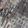 Adesivos de Manicure Finos e Resistentes Transfronteiriços, Adesivos para Unhas, Adesivos Auxiliares de Manicure de Estrela, Lua e Nó de Serpente, Acessórios de Diamante para Unhas Desgastáveis
