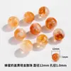 Cen Cristal Amarelo Natural Torre Contas Soltas Contas Redondas Pulseira de Cristal Material para DIY Contas 10/12mm Contas Citrino Contas Soltas