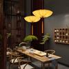 Lámpara de araña de estilo chino, estilo océano, tela, platillo volador, antigua, creativa, casa de té, salón de té, restaurante, olla caliente, lámparas de restaurante