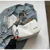Bolso de lona para mujer, primavera y verano 2024, bolso bandolera deportivo informal de banda ancha para mujer
