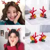 Presilhas de Cabelo com Galhos de Natal, Acessórios de Cabelo de Natal, Presilhas Fofas para Crianças, Presilhas de Cabelo de Rena Desenho Animado Celebridade da Internet, Acessórios de Cabelo para Meninas Atacado