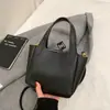 Bolso Cubo de Moda Coreana para Mujer, Nuevo Estilo Otoño e Invierno 2025, Bolso de Hombro Sencillo y Versátil, Bolso Casual para Mujer