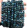 Ojo de Tigre Azul 8mm Facetado Diamante Ojo Relámpago Optimización Ojo de Tigre Azul Pulsera de Piedra Joyería DIY Venta Directa Tigre Azul