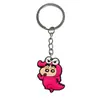 Accesorios de Cómics Crayon Shin-Chan Llavero Suave de PVC Colgante Lindo para Coche Accesorios para Mochila Escolar de Estudiante Llavero