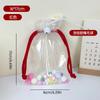 Bolsa de Neceser Grande Labubu, Bolso para Primeros Pasos de Bebé, Bolsa Transparente de PVC para Exhibición de Muñecos, Bolsa de Almacenamiento con Colgante de Muñeco
