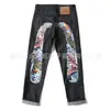 Jeans Lavados Retro Americanos Estilo Hip-Hop Callejero Estampados Pantalones de Pierna Recta 2026 Primavera y Otoño Nuevo Estilo Transfronterizo