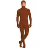 Body Zentai Elástico de Cuerpo Completo Estilo Cara Abierta Disfraz para Actuación en Escenario Cosplay Mono de Color Sólido
