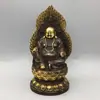Estátua de Buda figura antiga retroiluminada quatro Budas Bodhisattva Guanyin Ksitigarbha Buda Tathagata Buda Maitreya estátua de bronze display de casa