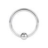 Europeo y Americano transfronterizo F136/G23 clip redondo anillo de bola anillo labial joyería para piercing corporal anillo básico universal piercing para la nariz piercing para el pezón