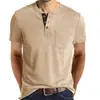 Camiseta Táctical Henry de Manga Corta con Cuello Redondo para Hombre de Exterior Amazon Camisa Poio Casual Clásica Europea y Americana para Hombre