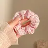 Scrunchie de Cetim Suave Estilo Coreano Estilo Preguiçoso Acessório de Cabelo Elegante Scrunchie Doce de Alta Qualidade Estilo Mori para Mulheres